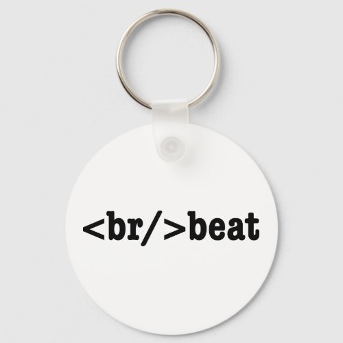 breakbeat HTML Code Keychain