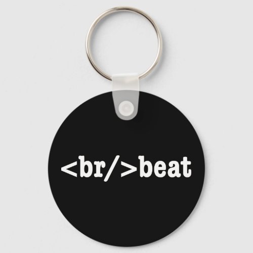 breakbeat HTML Code Keychain