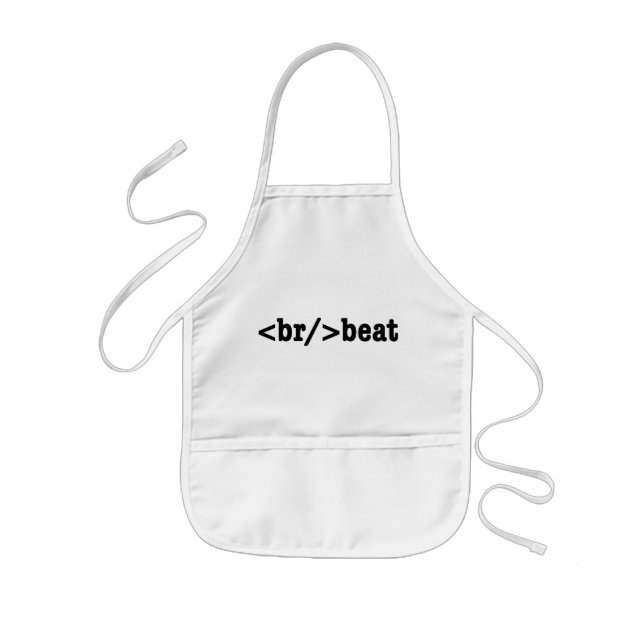 breakbeat HTML Code Kids' Apron (Front)