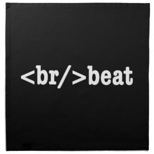 breakbeat HTML Code Napkin