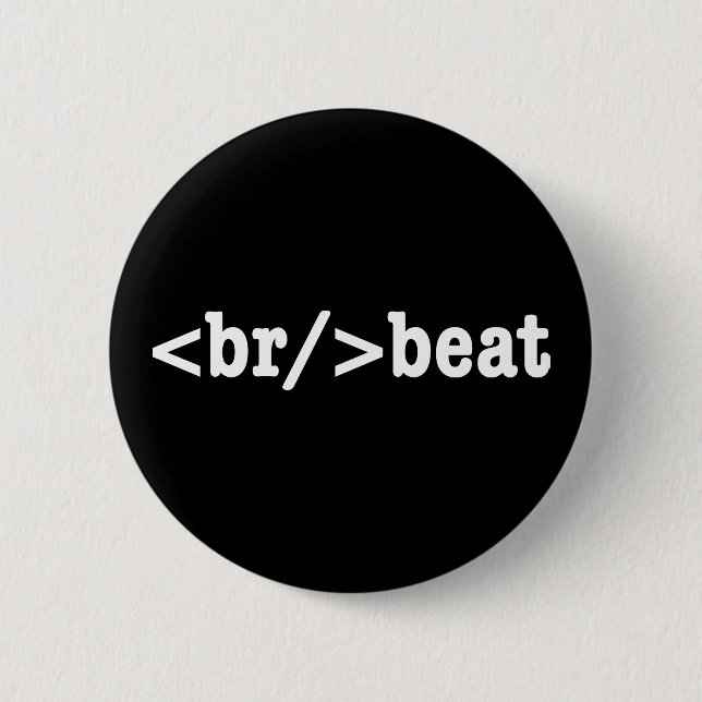 breakbeat HTML Code Pinback Button (Front)