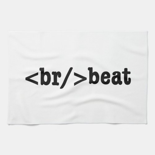 breakbeat HTML Code Towel