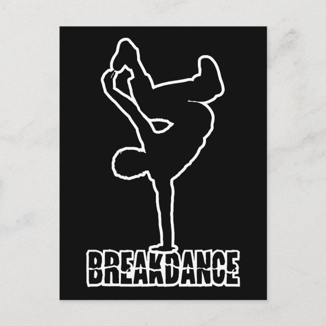 Breakdance custom color postcard (Front)