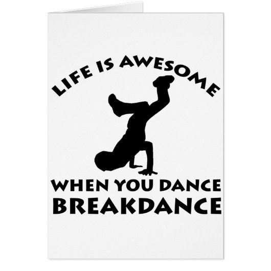 Breakdance Dance Cards (Front)