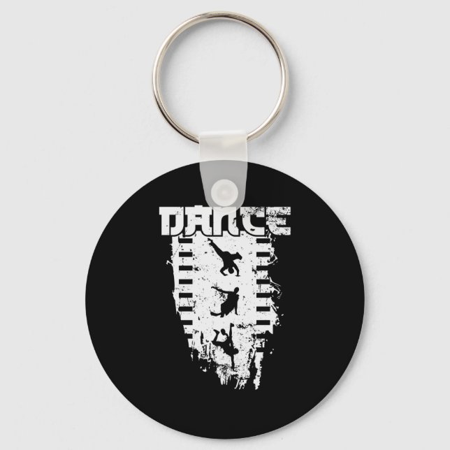 Breakdance Dance Hip-Hop und Funk Keychain (Front)