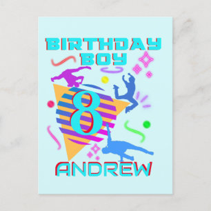Breakdance Hip Hop Dance Birthday Boy Matching Postcard