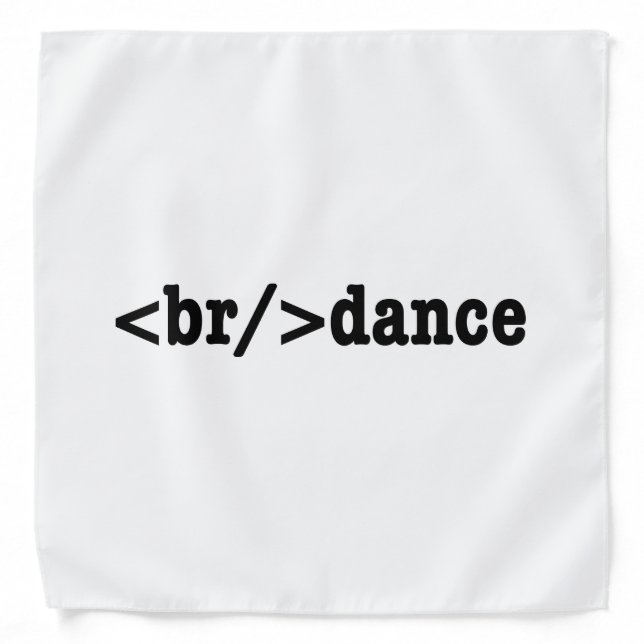 breakdance HTML Code Bandana (Front)