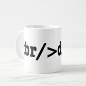 breakdance HTML Code Coffee Mug (Front Left)