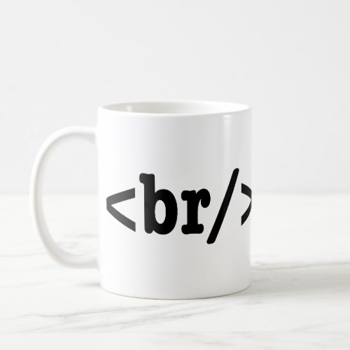 breakdance HTML Code Coffee Mug