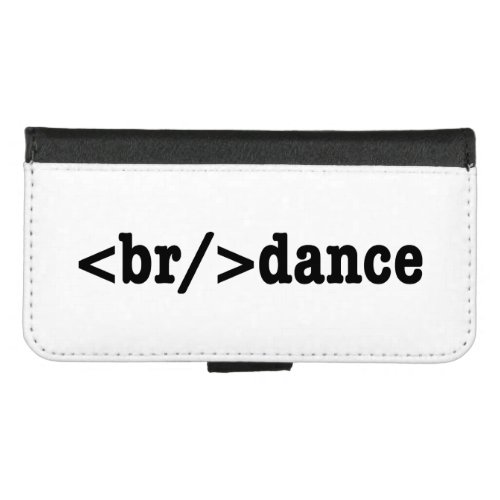 breakdance HTML Code iPhone 87 Wallet Case