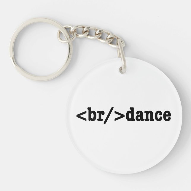 breakdance HTML Code Keychain (Front)