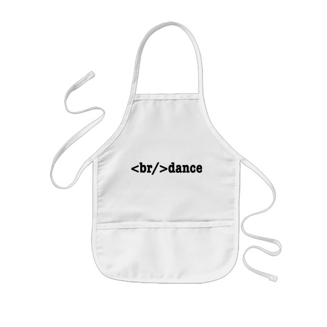 breakdance HTML Code Kids' Apron (Front)