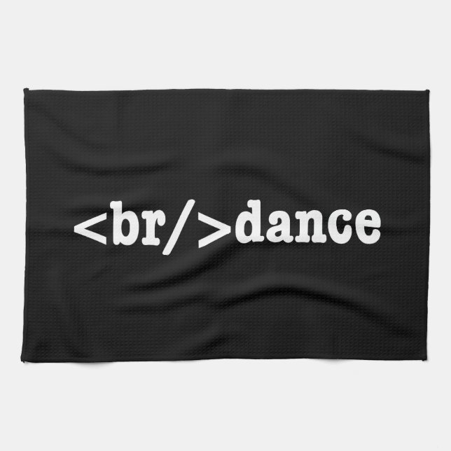 breakdance HTML Code Kitchen Towel (Horizontal)