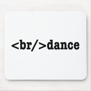 breakdance HTML Code Mouse Pad