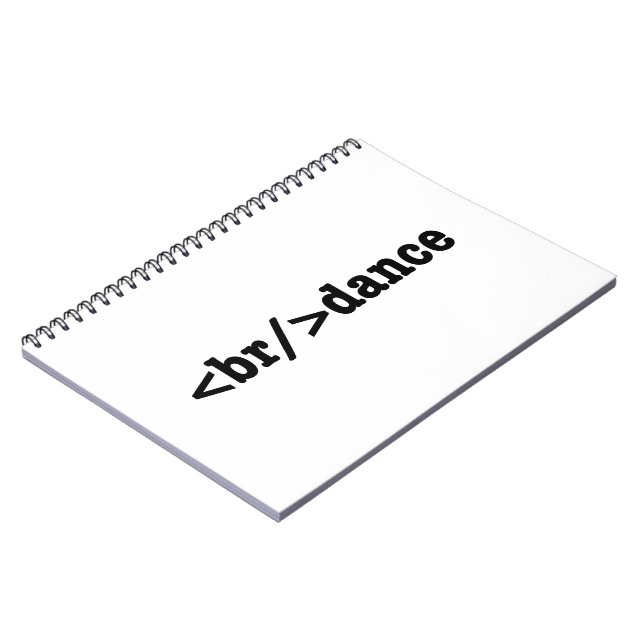 breakdance HTML Code Notebook (Left Side)