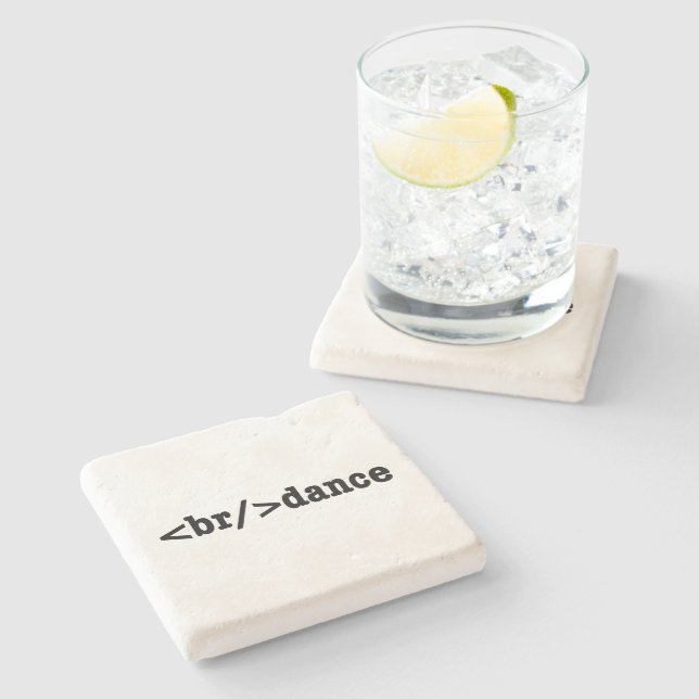 breakdance HTML Code Stone Coaster (Side)
