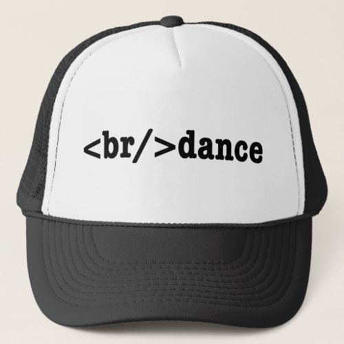 breakdance HTML Code Trucker Hat