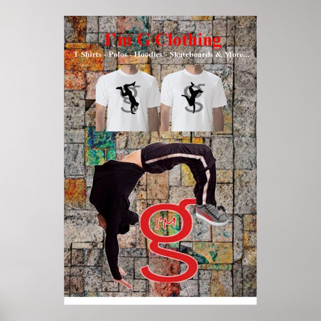 Breakdance Poster from I'm G Clothing (Front)