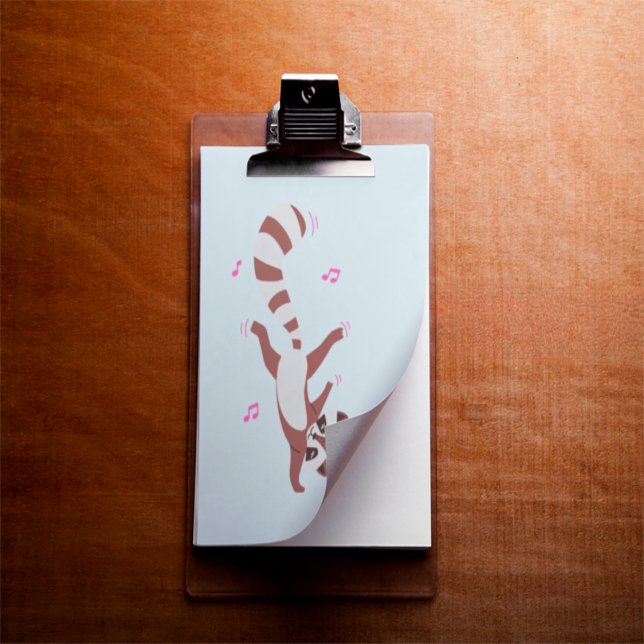 Breakdance Raccoon Vibes" Funny Animal Wall Clipbo Clipboard (Creator Uploaded)