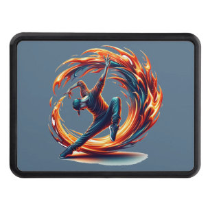 Breakdance Street Fire With Urban Energy  Hitch Cover