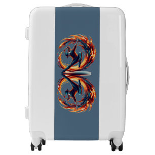 Breakdance Street Fire With Urban Energy Luggage