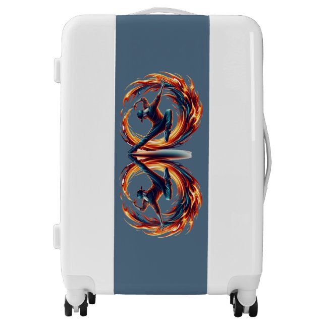 Breakdance Street Fire With Urban Energy  Luggage (Front)