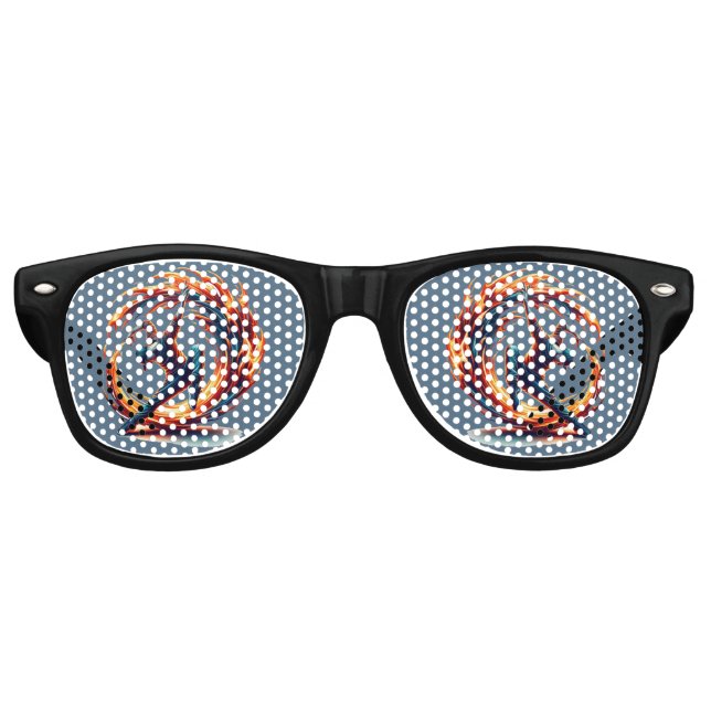 Breakdance Street Fire With Urban Energy  Retro Sunglasses (Front)