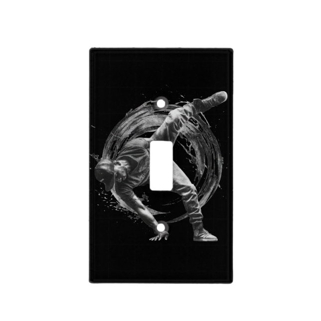 Breakdance Urban Style Dance Practice / Performanc Light Switch Cover (Front)