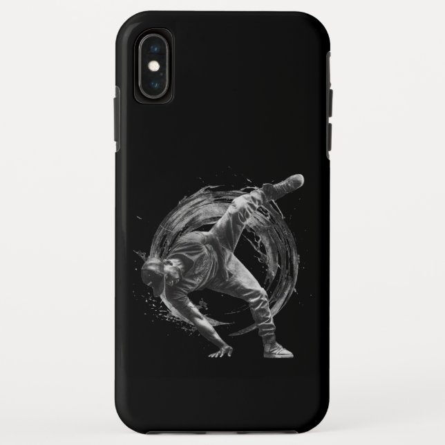 Breakdance Urban Style Monochrome Motion Art  Case-Mate iPhone Case (Back)