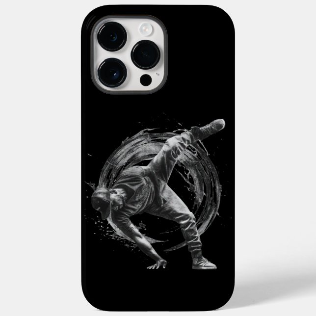 Breakdance Urban Style Monochrome Motion Art  Case-Mate iPhone Case (Back)
