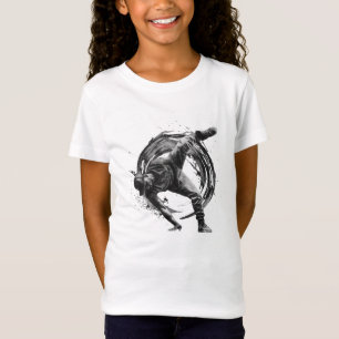 Breakdance Urban Style Monochrome Motion Art  T-Shirt