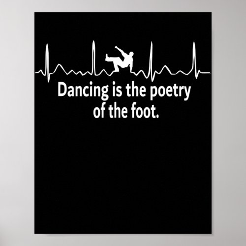Breakdancer Dancing Is The Poetry Of The Foot  Poster