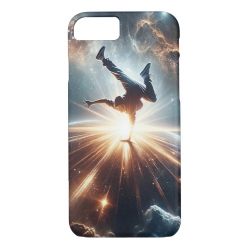 Breakdancer in action Ai Action in the Galaxy iPhone 87 Case