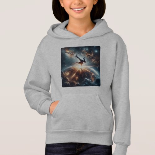 Breakdancer in action Ai Action in the Galaxy Hoodie