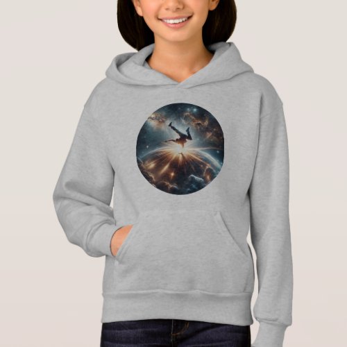 Breakdancer in action Ai Action in the Galaxy Hoodie