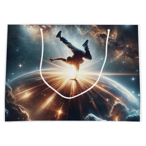 Breakdancer in action Ai Action in the Galaxy Large Gift Bag