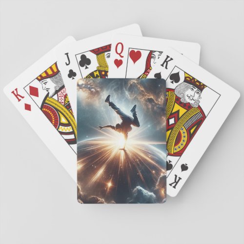 Breakdancer in action Ai Action in the Galaxy Playing Cards