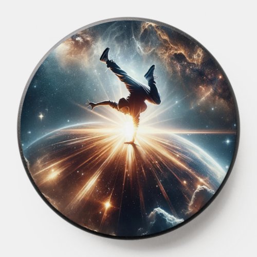Breakdancer in action Ai Action in the Galaxy PopSocket