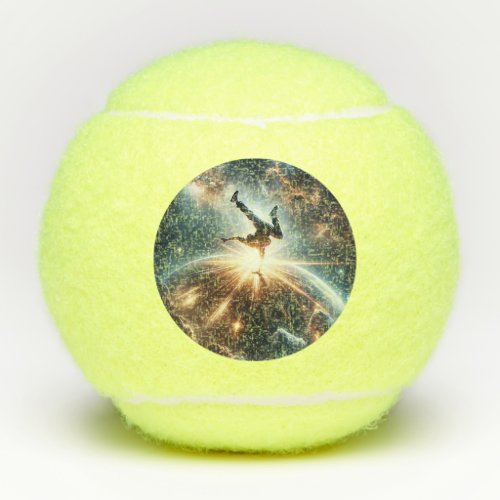 Breakdancer in action Ai Action in the Galaxy Tennis Balls