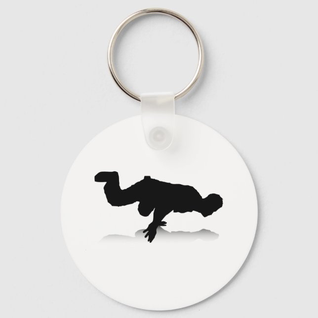 Breakdancer (on one hand) keychain (Front)