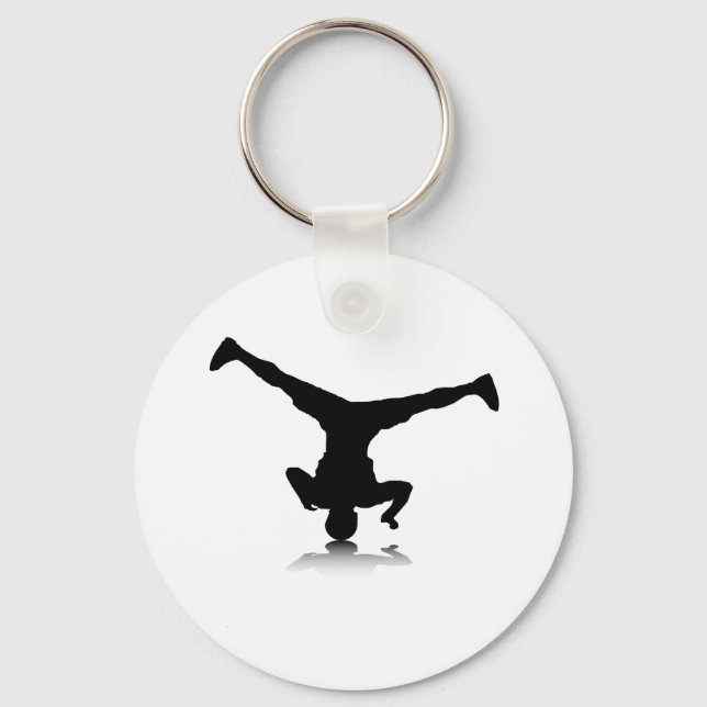 Breakdancer (spin) keychain (Front)
