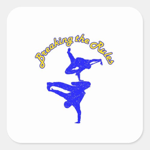 Breakdancing 2024 Paris Olympics Square Sticker