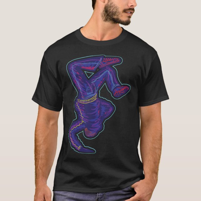 Breakdancing B Boy Hip Hop Dancer T-Shirt (Front)