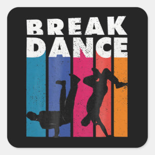 Breakdancing - Breakdance 90s Hip Hop Hiphop Square Sticker