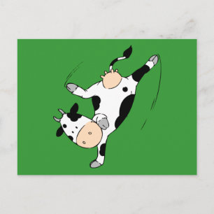 Breakdancing cow (mooviestars) postcard