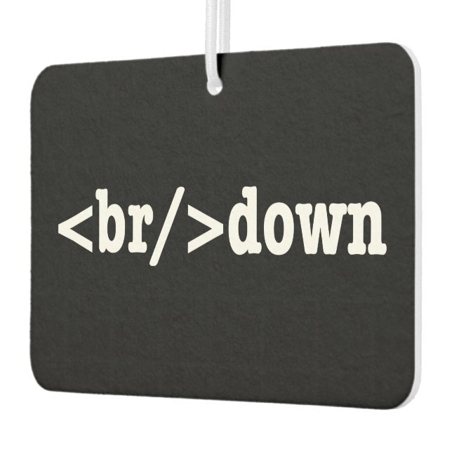 breakdown HTML Code Air Freshener (Left)