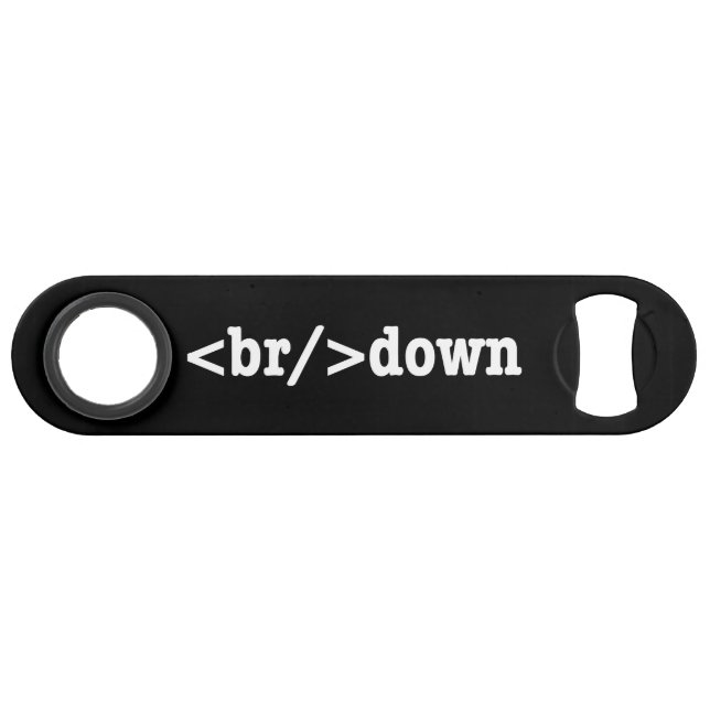 breakdown HTML Code Bar Key (Front (Horizontal))