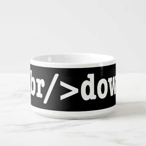 breakdown HTML Code Bowl