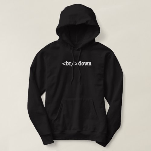 breakdown HTML Code Hoodie