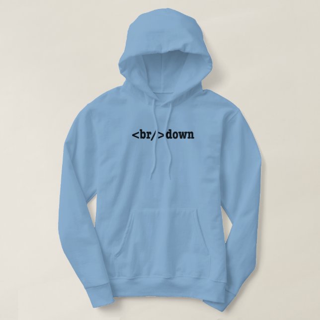 breakdown HTML Code Hoodie (Design Front)